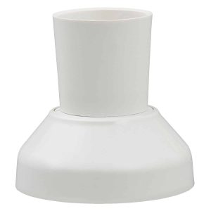 Clipsal Batten Holder Surface Mount BC Clip-On Cover With Fixed Spigots & Screws | 2530T-WE