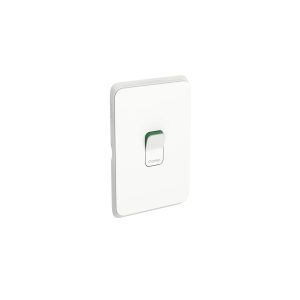 Clipsal Iconic 1 Gang Switch Cooker Single Pole 45A Vivid White | 3041/45-VW