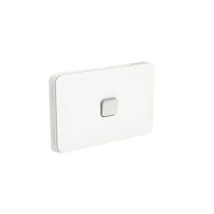 Clipsal Iconic 1 Gang Switch Horizontal 10A Vivid White | 3041HA-VW