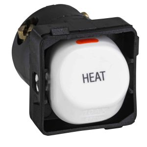 Clipsal 30 Series Switch Mech 1/2W 10A Marked HEAT White Electric | 30HM-WE