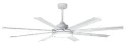 Fantech Trade Atmos DC Ceiling Fan Kit with LED 72 inch (1830mm) White  | ATMDCMLWH72