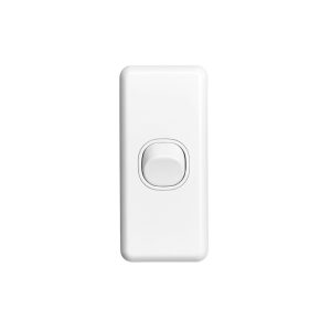 Clipsal Classic C2000 1 Gang Architrave Switch 10A White Electric | C2030-WE