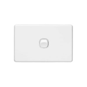 Clipsal Classic C2000 1 Gang Switch Horizontal 10A White Electric | C2031HA-WE
