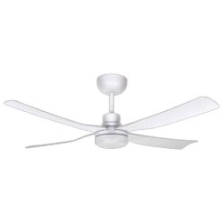 Fantech Trade Scud Ceiling Fan DC Motor 48inch (1220mm) 4 ABS Blades & LED White | SCUDC48WHLED4
