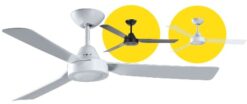 Fantech Trade Scud Ceiling Fan AC Motor 48inch 3 ABS Blades Black | SCU48BK