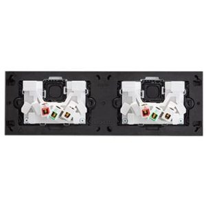 Alternative view of Clipsal Saturn Zen Quad 4 Gang GPO Power Point Horizontal 10A Zen White | Z4025H2-ZW