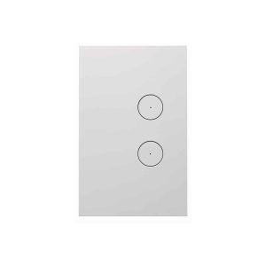 Clipsal Saturn Zen Grid and Plate Less Mechanism 2 Gang Zen White | Z4062VH-ZW