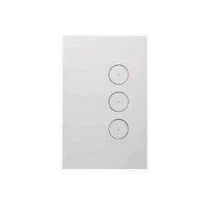 Clipsal Saturn Zen Grid and Plate Less Mechanism 3 Gang Zen White | Z4063VH-ZW
