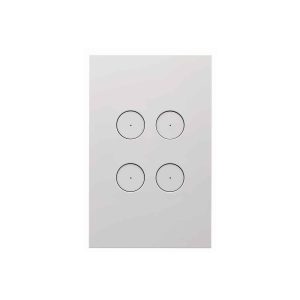 Clipsal Saturn Zen Grid and Plate Less Mechanism 4 Gang Zen Black | Z4064VH-ZB