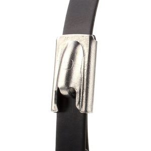 Alternative view of Solar Cable Ties 304 Stainless Steel Nylon Coated 360mm x 4.6mm (100 Pack) | SOLCCT36046SS