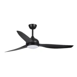 Fanco Eco Style DC Ceiling Fan with LED Light & Remote - Black 60" | F4021/202A