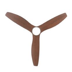 Alternative view of Fanco Eco Style DC Ceiling Fan with LED Light & Remote - Black with Koa Blades 52" | F4011/205A