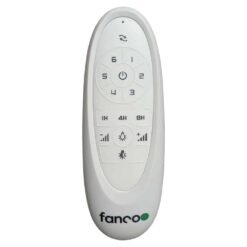 Fanco Sanctuary DC Ceiling Fan with LED Light & Remote - Black with Teak Blades 52" | F6001/218A - Image 6