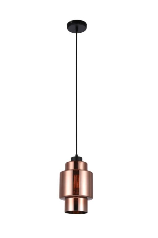 CLA PENDANT ES Copper Coloured Glass DBL CYLINDER OD170mm | LAMINA3