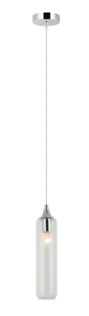 CLA PENDANT ES Clear Glass CYLINDER OD80mm | MANGA5