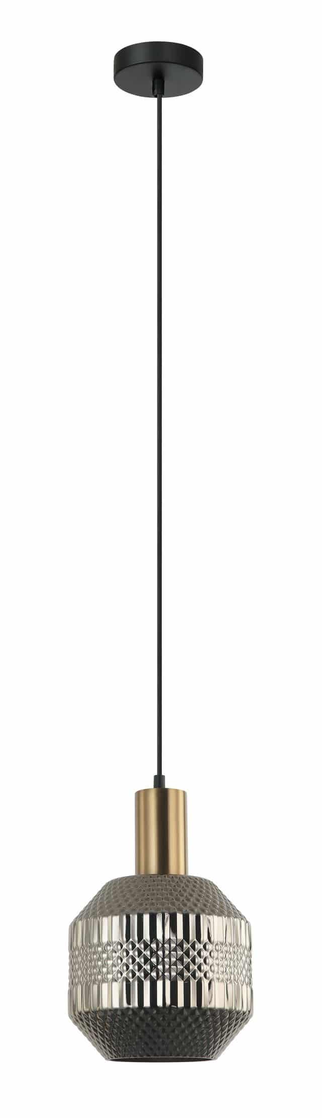 CLA PENDANT ES Chrome Glass Jar OD200mm | MARACA5