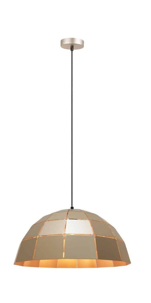 CLA PENDANT ES Champagne Gold Tiled DOME OD400mm | ARMIS8