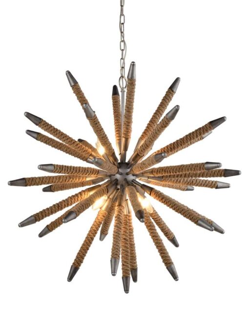 CLA PENDANT SESx8 Natural Rope SEA ANEMONE w/30 arms OD860mm | MAZZA