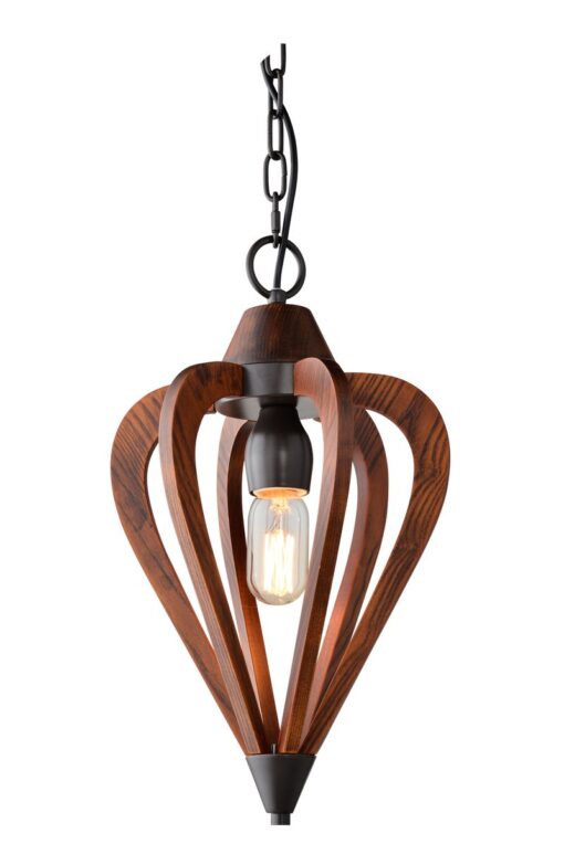 CLA PENDANT ES Tuscan Coffee Cherry Wood SML ARROW OD248mm | SENORITA1