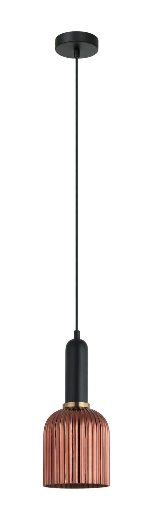 CLA PENDANT ES Copper Glass Ellipse OD140mm | VINTAJ10