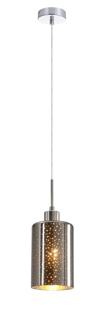 CLA PENDANT ES 72W Chrome Glass Dotted Effect OD120mm x H180mm | ESPEJO3