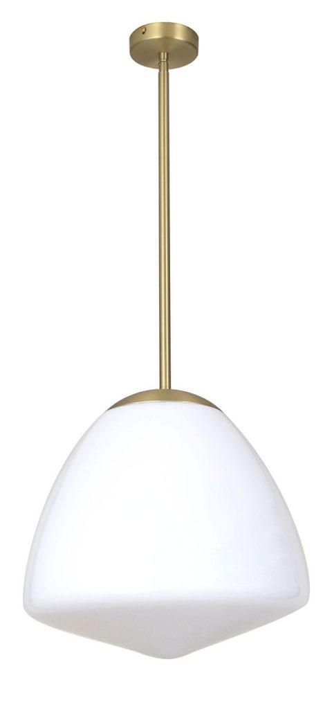 CLA PENDANT ES Antique Brass / Frosted (Matt) Tipped Dome Glass OD350mm | CIOTOLA6