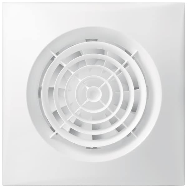 Fantech Trade Silent Wall Mounted Fan 125mm c/w Run On Timer White | SILENT-125T-W